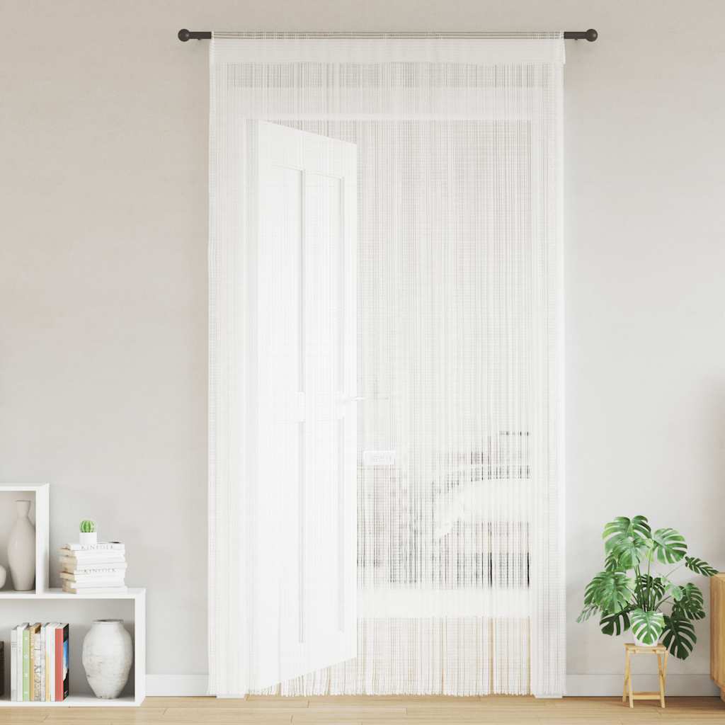 trådgardiner 2 stk. 140 x 250 cm hvid