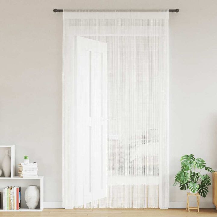 trådgardiner 2 stk. 140 x 250 cm hvid