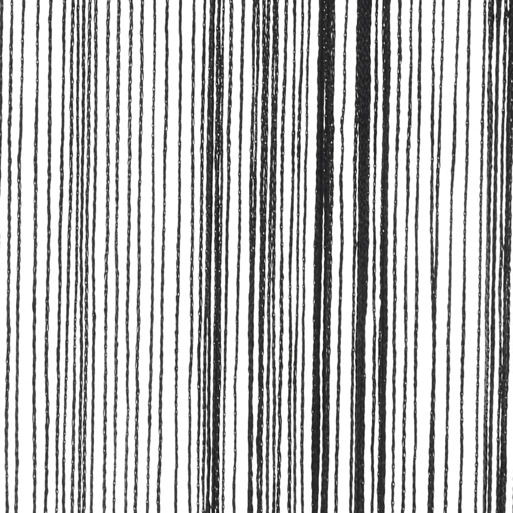 trådgardiner 2 stk. 140 x 250 cm sort