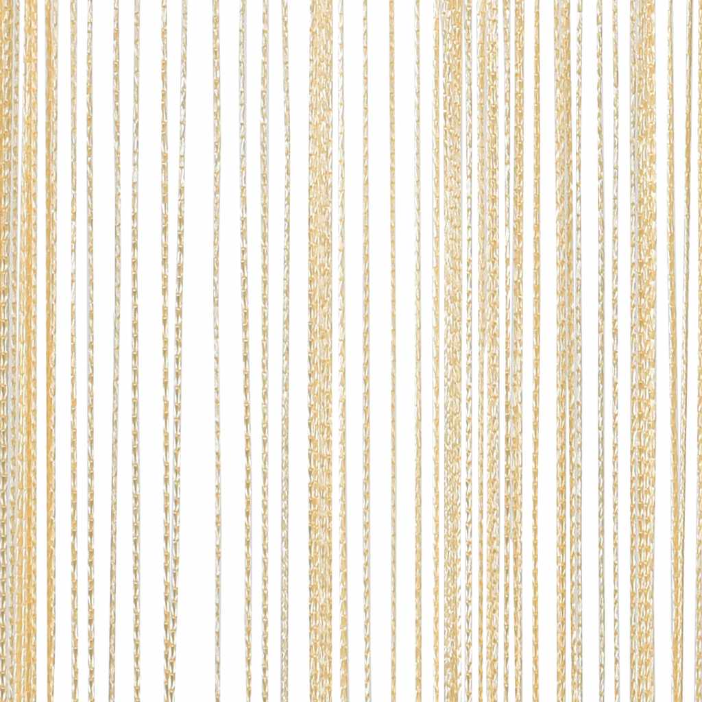 trådgardiner 2 stk. 100 x 250 cm cremefarvet