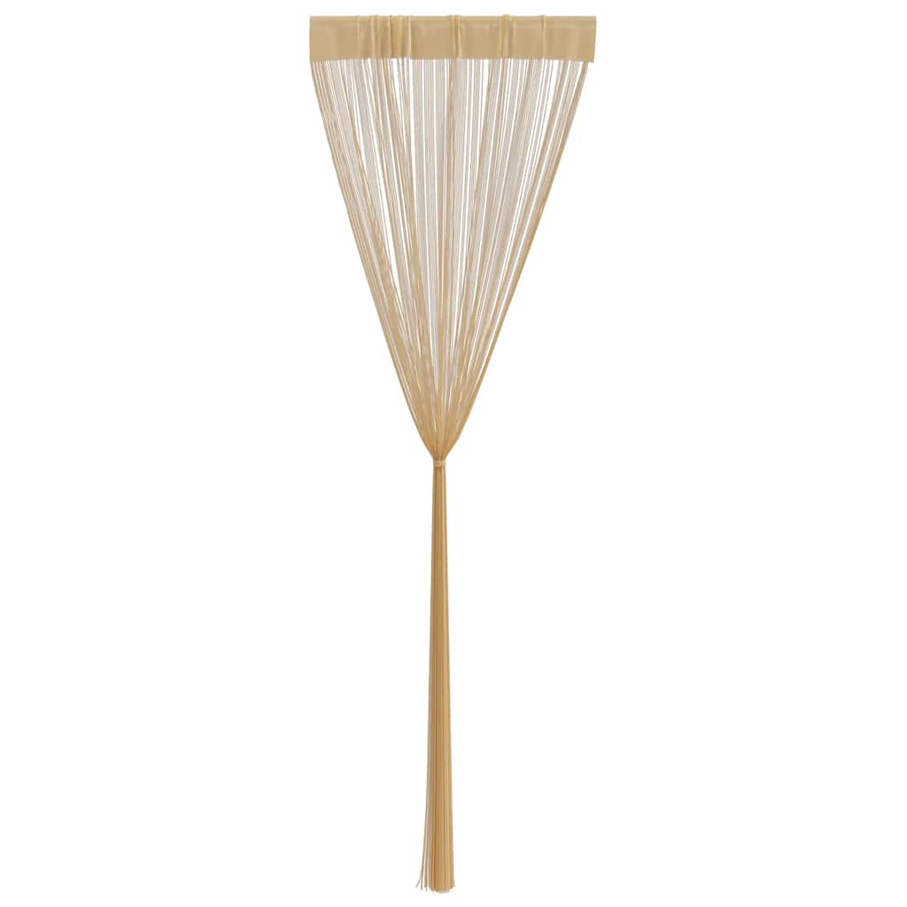 trådgardiner 2 stk. 100 x 250 cm beige