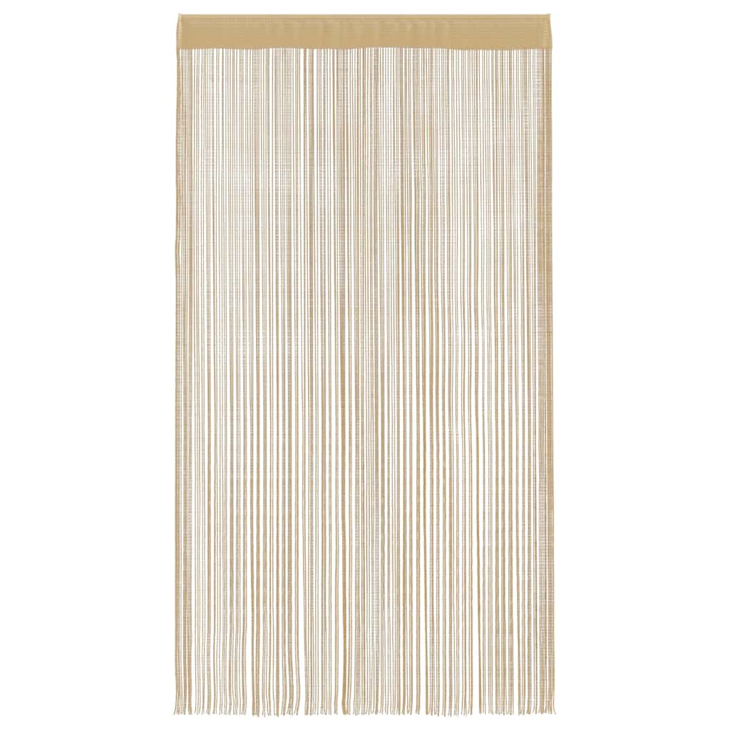 trådgardiner 2 stk. 140 x 250 cm beige