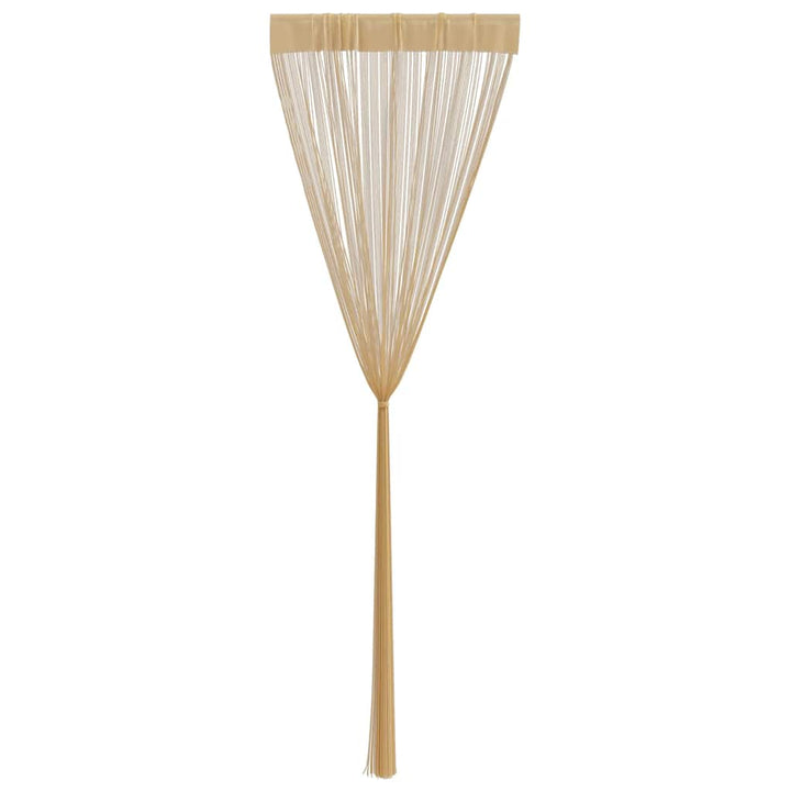trådgardiner 2 stk. 140 x 250 cm beige