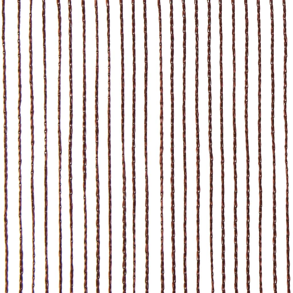 trådgardiner 2 stk. 100 x 250 cm brun