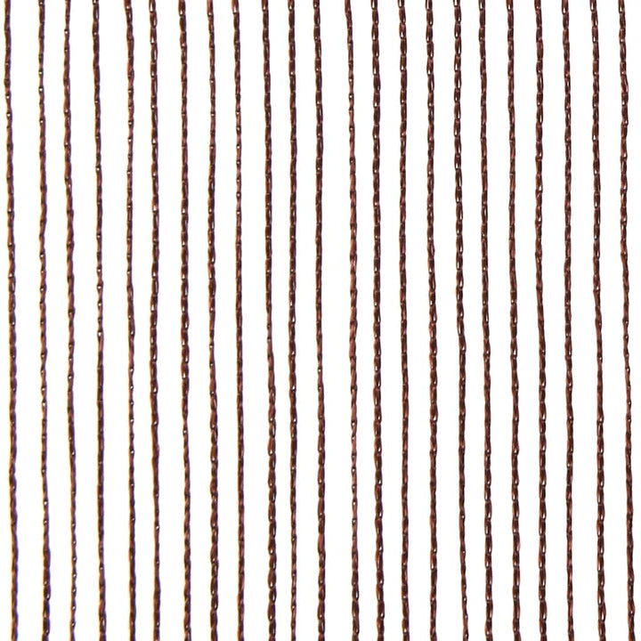 trådgardiner 2 stk. 100 x 250 cm brun