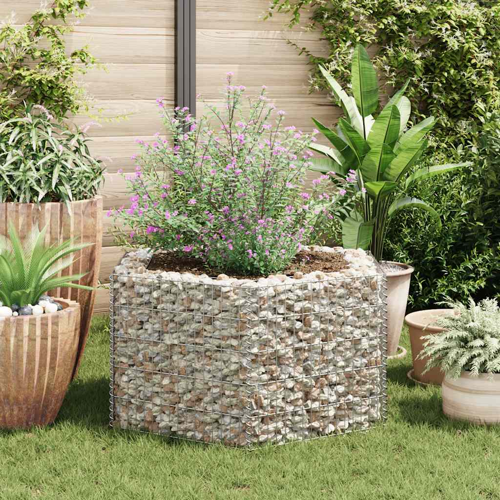 sekskantet gabion-højbed 100x90x50 cm