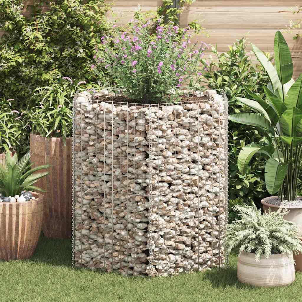 sekskantet gabion-højbed 100x90x100 cm