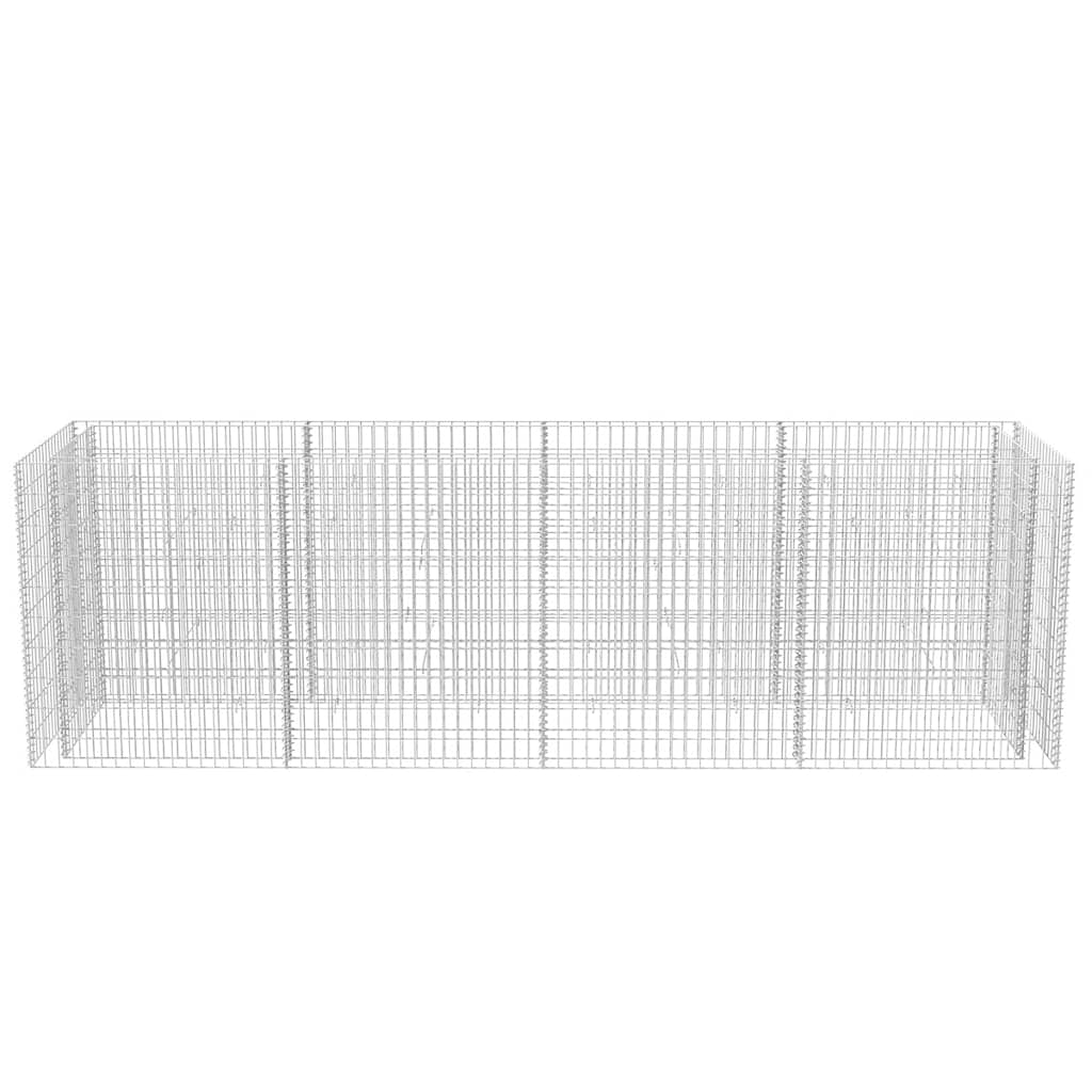 gabion-højbed 360x90x100 cm stål