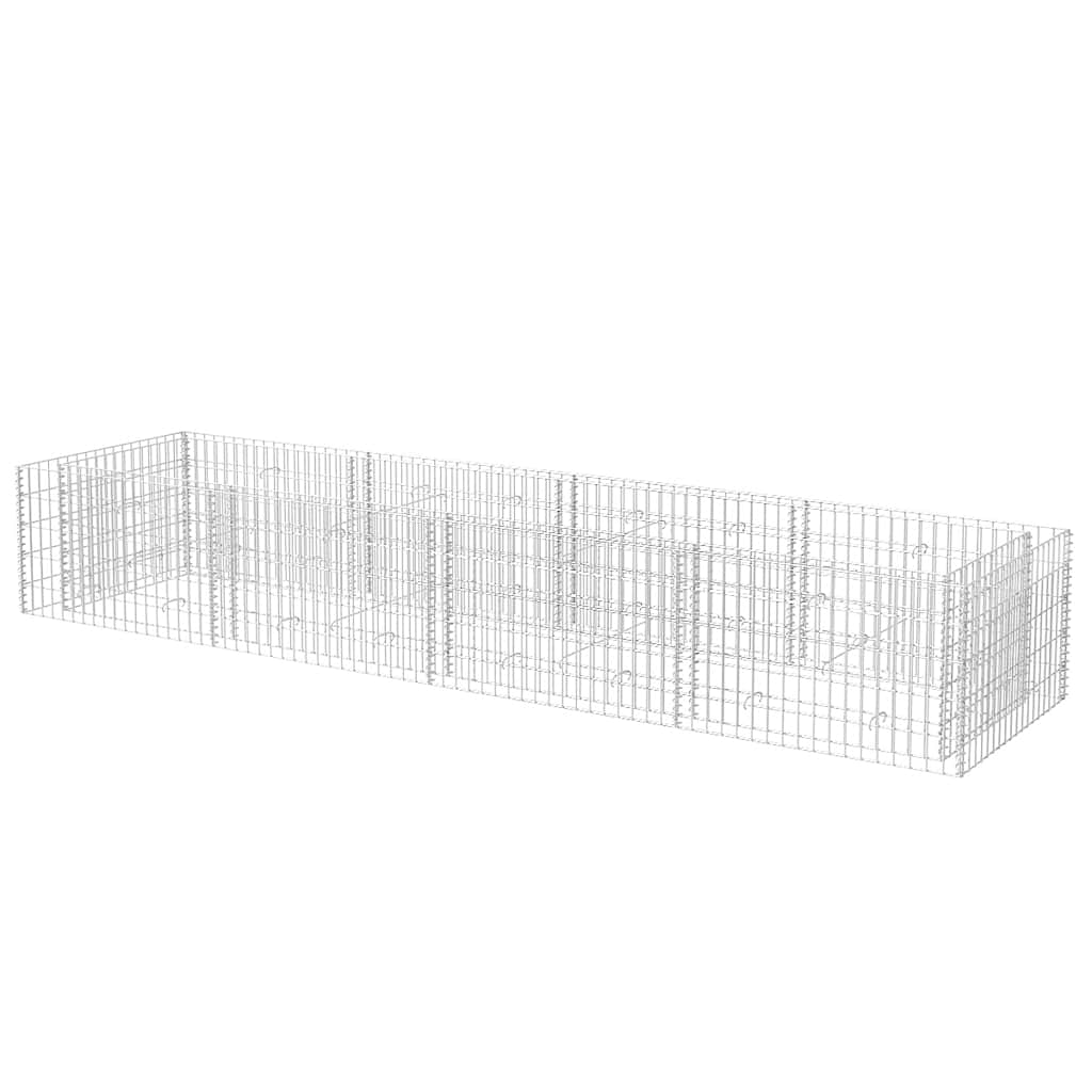 gabion-højbed 360x90x50 cm stål