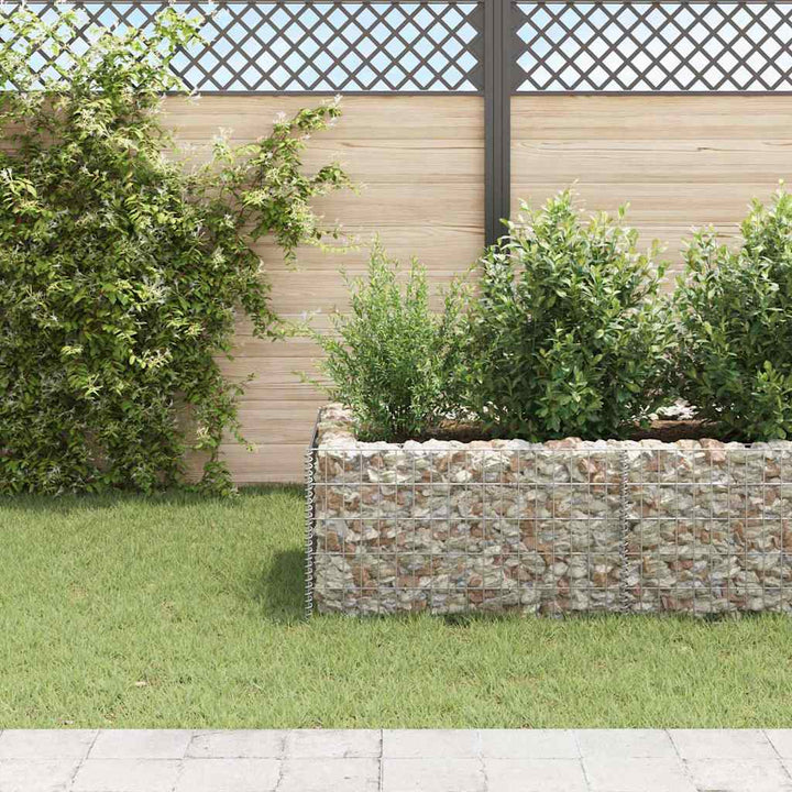 gabion-højbed 360x90x50 cm stål
