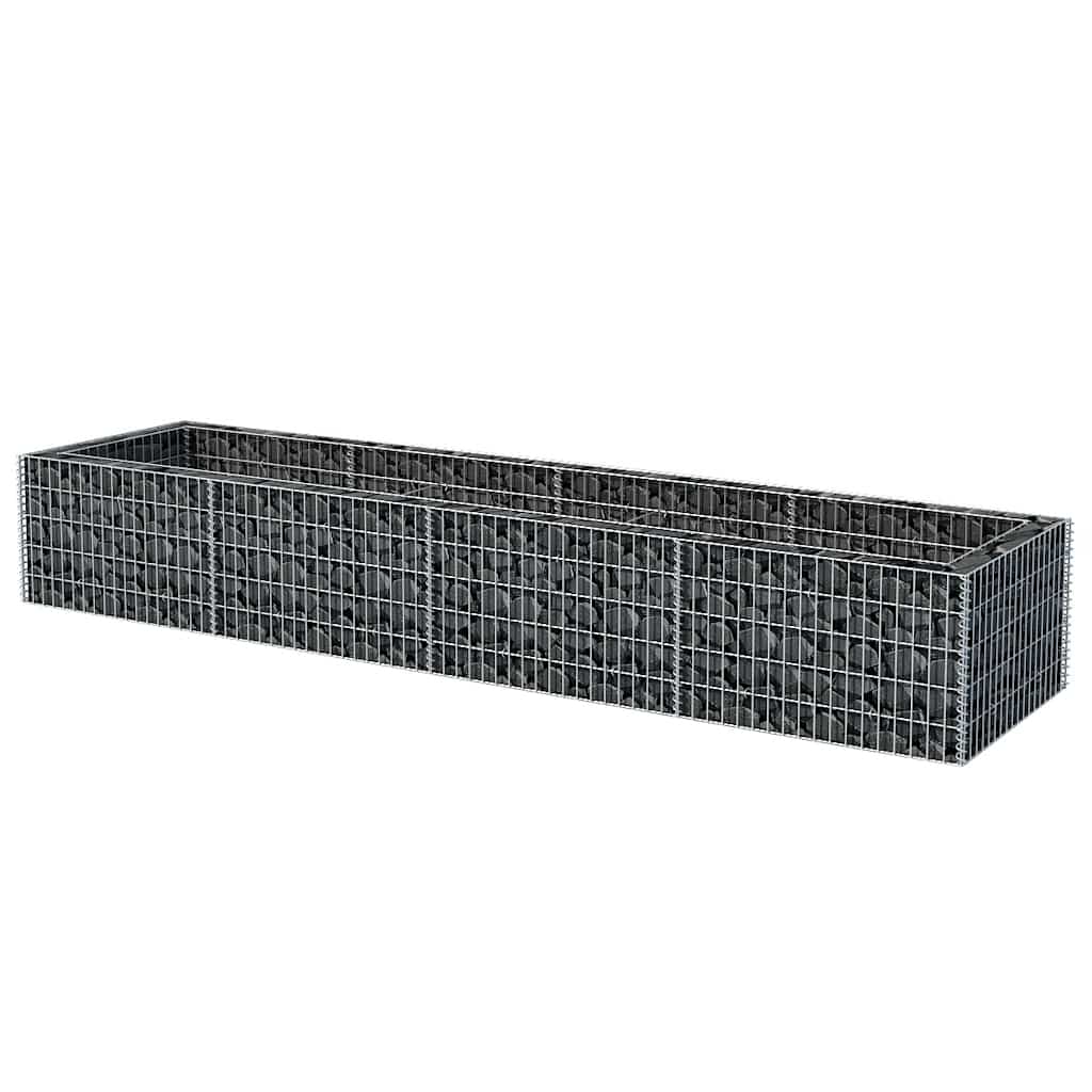 gabion-højbed 360x90x50 cm stål