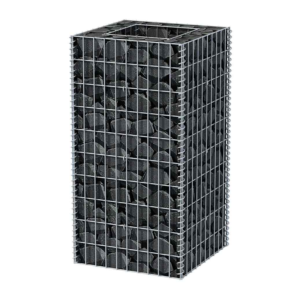 gabion-højbed 50x50x100 cm stål
