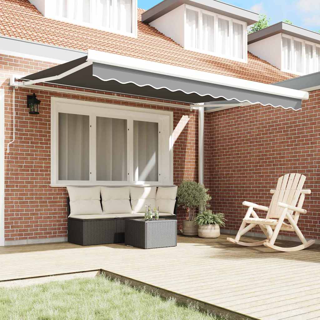 Markiseramme Hvid 350 x 250 cm Aluminium