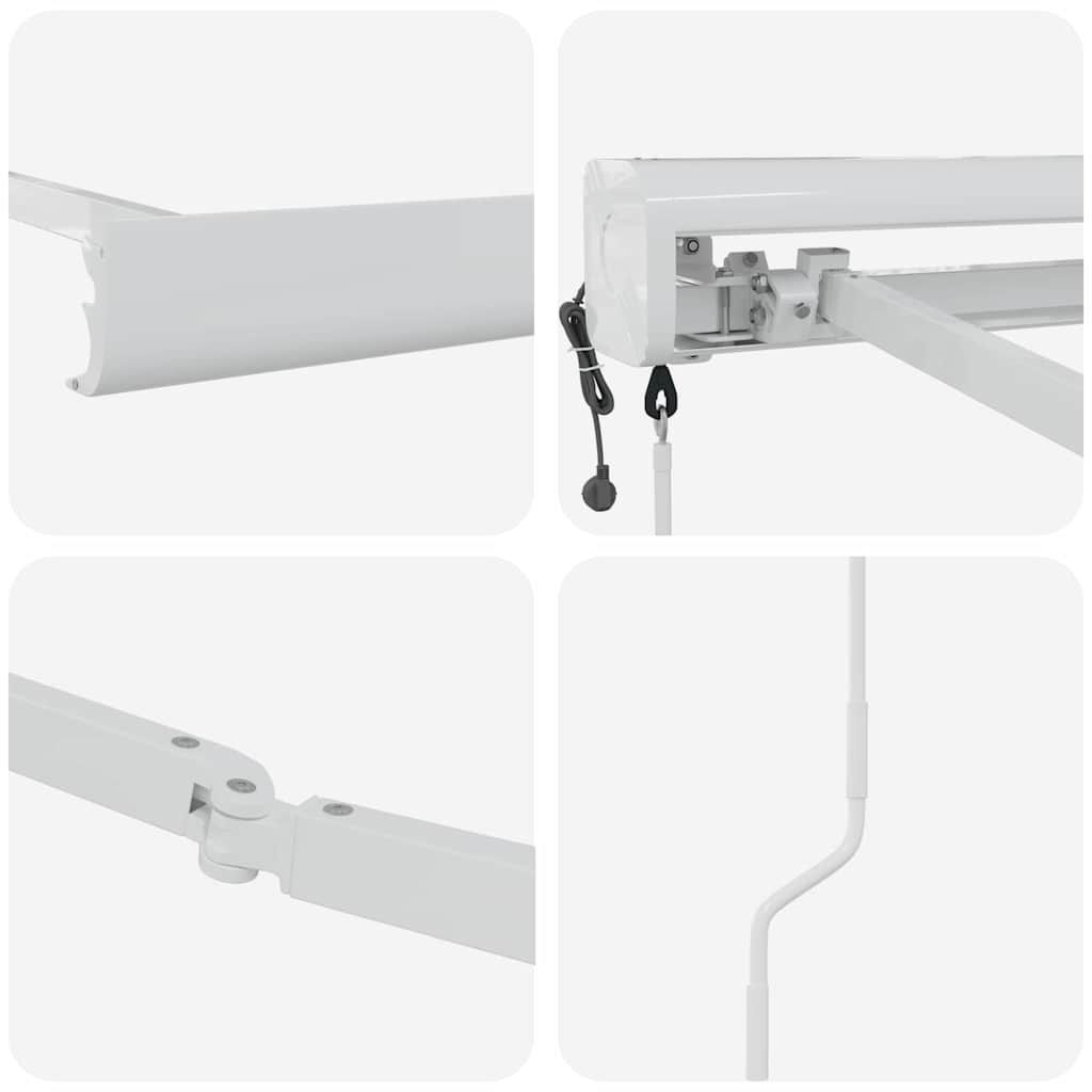 Markiseramme Hvid 400 × 300 cm Aluminium