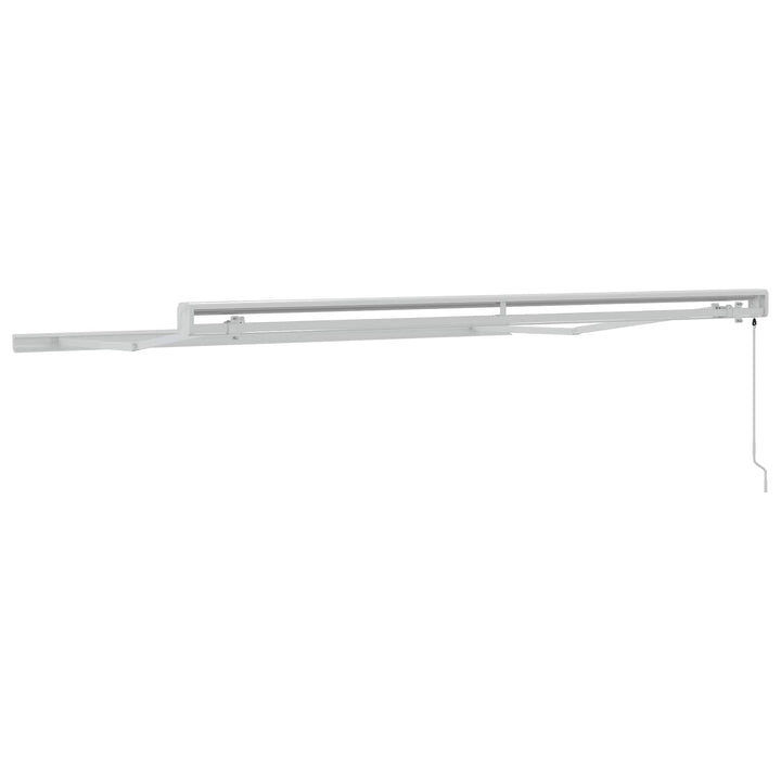 Udtrækkelig markise Sort 400 × 300 cm Aluminium