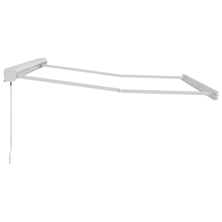 Udtrækkelig markise Sort 400 × 300 cm Aluminium