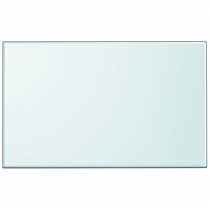 bordplade rektangulær 1000 x 620 mm hærdet glas