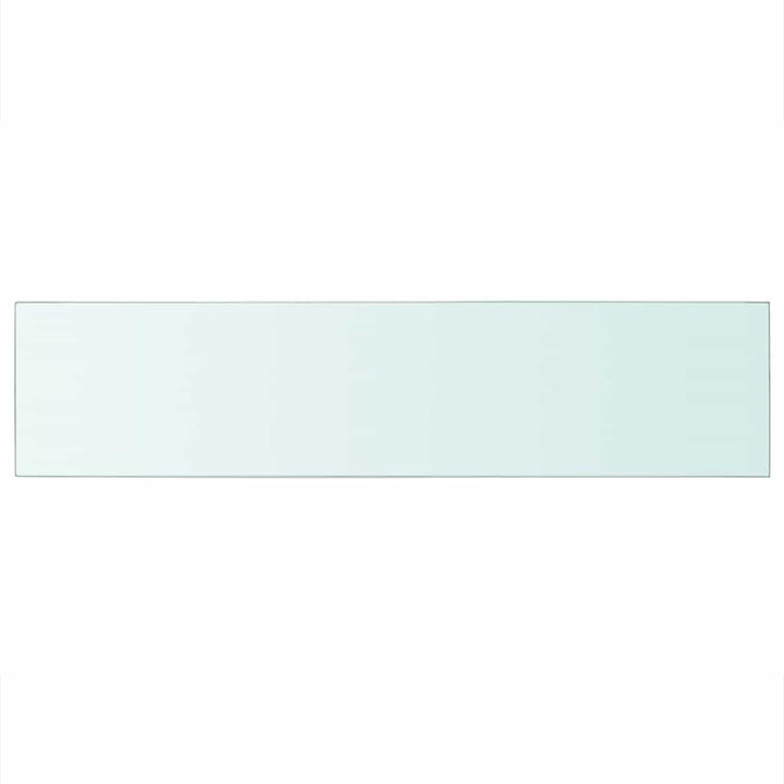 hylde glaspanel gennemsigtig 110x25 cm