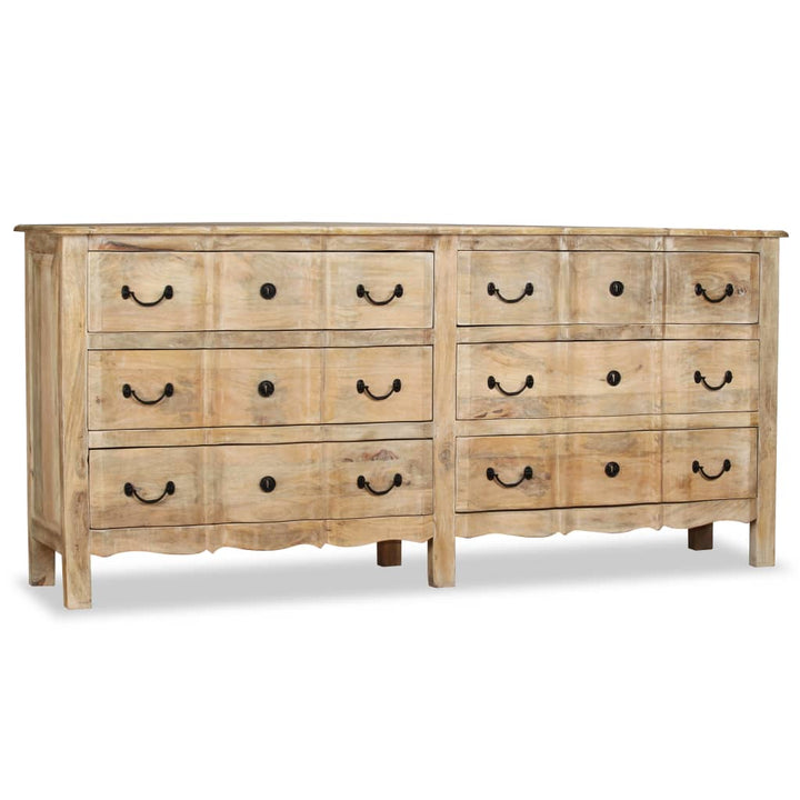 skænk 200x40x90 cm massivt mangotræ