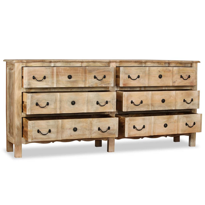 skænk 200x40x90 cm massivt mangotræ