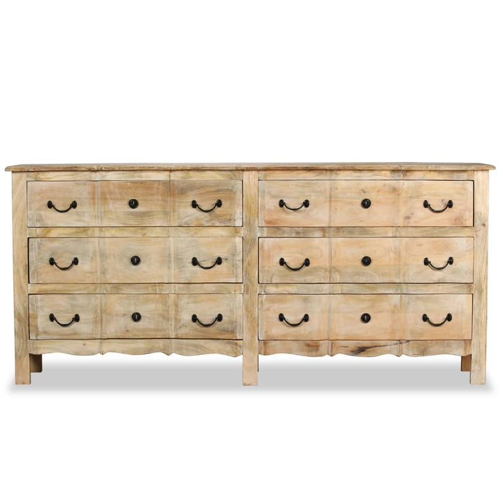 skænk 200x40x90 cm massivt mangotræ