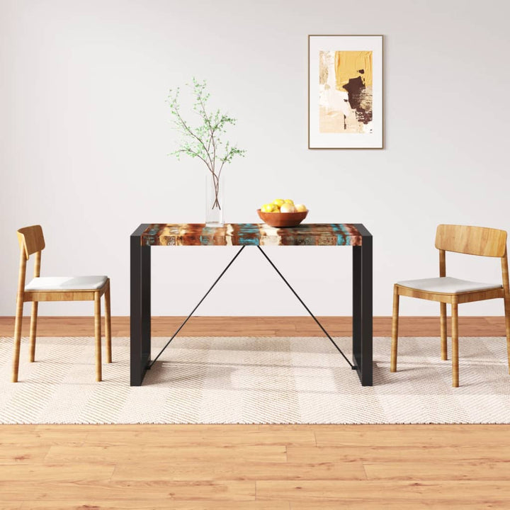 spisebord 120 cm massivt genbrugstræ