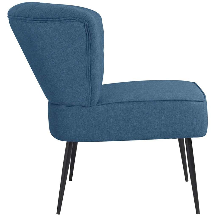 cocktailstol stof blå