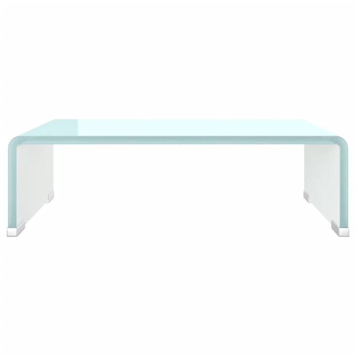 tv-stativ/skærmforhøjer 40x25x11 cm glas grøn