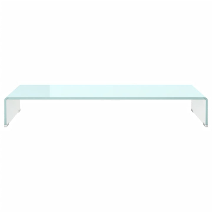 tv-stativ/skærmforhøjer 90x30x13 cm glas grøn