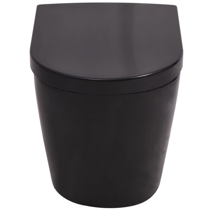 væghængt toilet keramisk sort