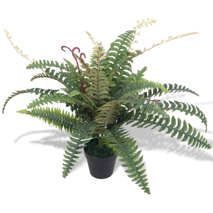 kunstig bregneplante med urtepotte 60 cm grøn