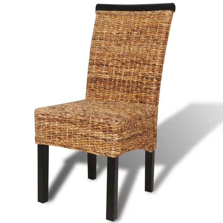 spisebordsstole 4 stk. abaca og massivt mangotræ