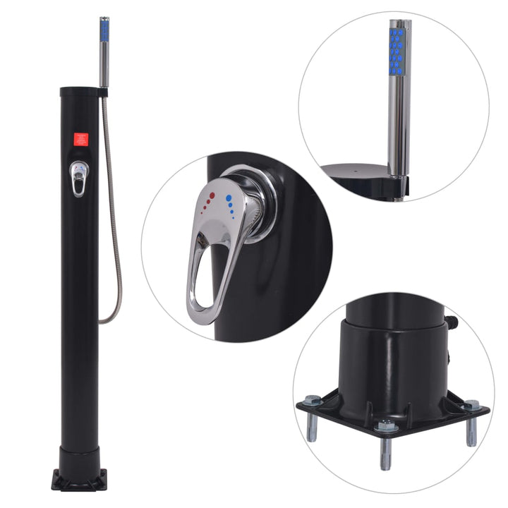 solopvarmet bruser 8 l PVC stål