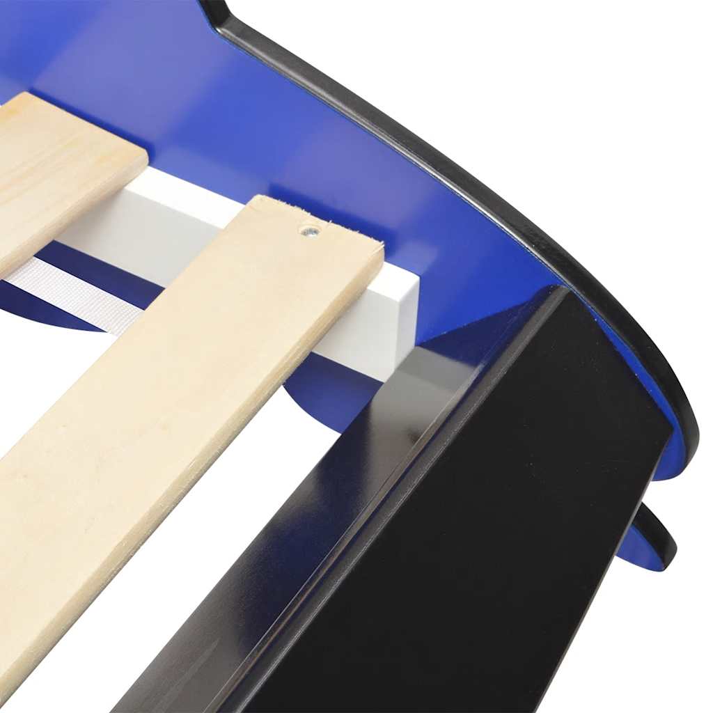 racerbilseng til børn 90 x 200 cm blå