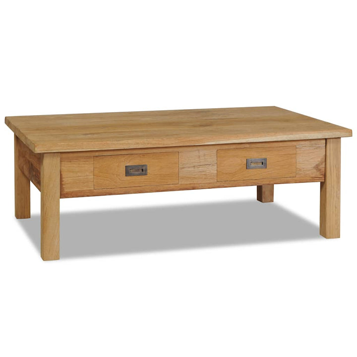 sofabord 100x60x35 cm massivt teaktræ