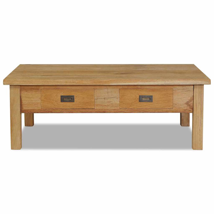 sofabord 100x60x35 cm massivt teaktræ