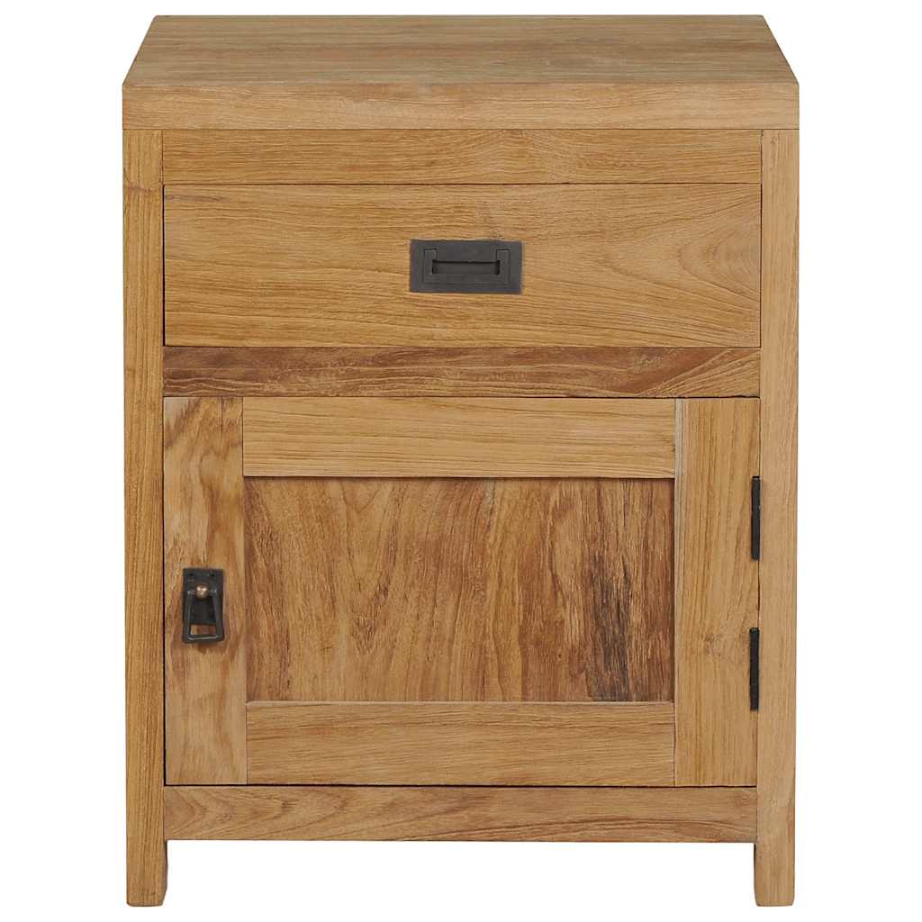 sengebord 40x30x50 cm massivt teaktræ