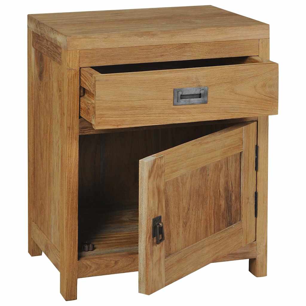 sengebord 40x30x50 cm massivt teaktræ