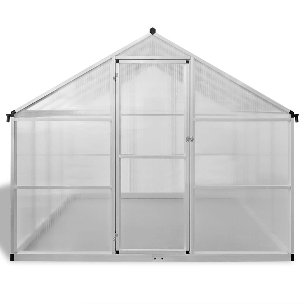 drivhus 10,53 m² forstærket aluminium