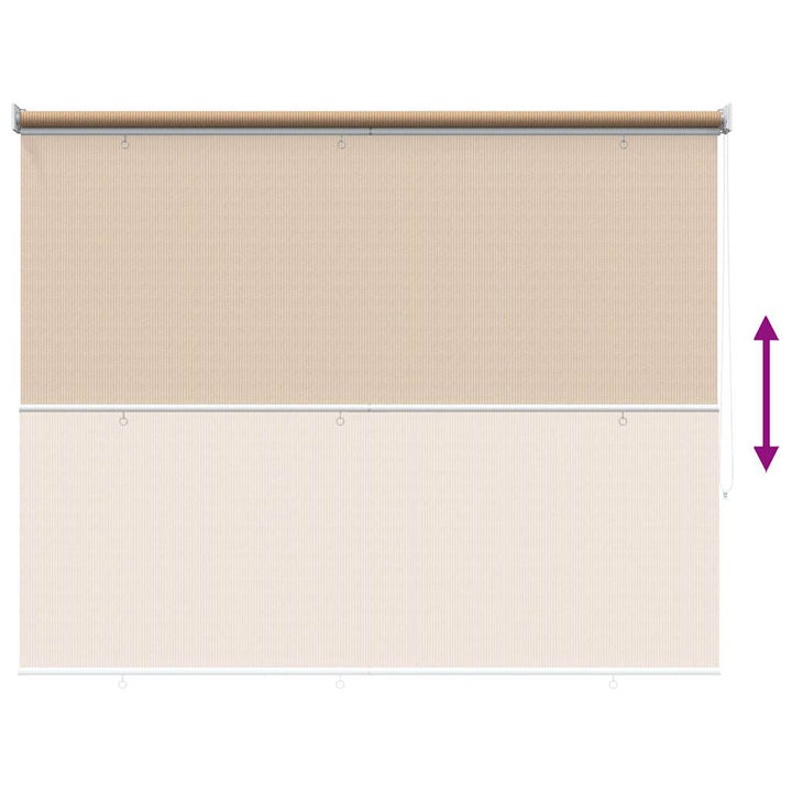udendørs rullegardin 125 (B) x 140 (H) cm beige