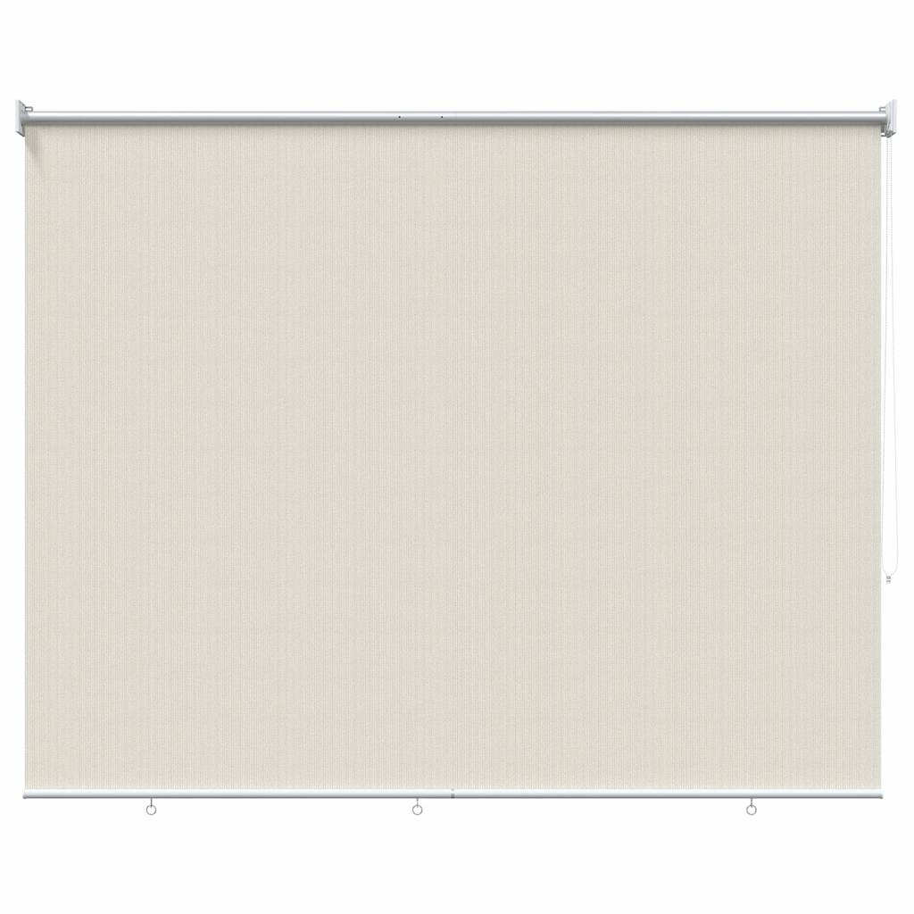 udendørs rullegardin 125 (B) x 140 (H) cm cremefarvet