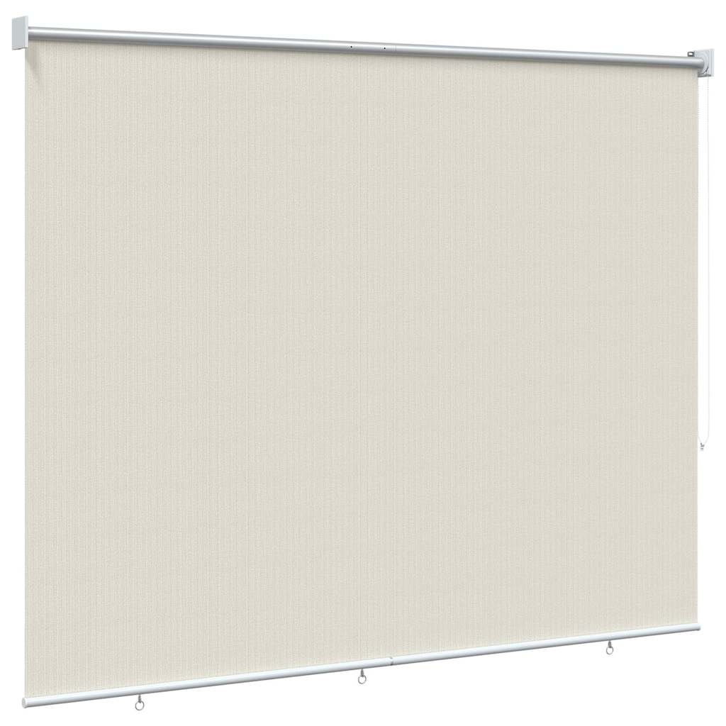 udendørs rullegardin 125 (B) x 140 (H) cm cremefarvet