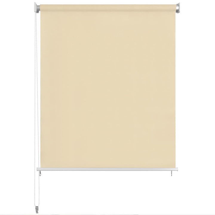 udendørs rullegardin 145 (B) x 140 (H) cm cremefarvet