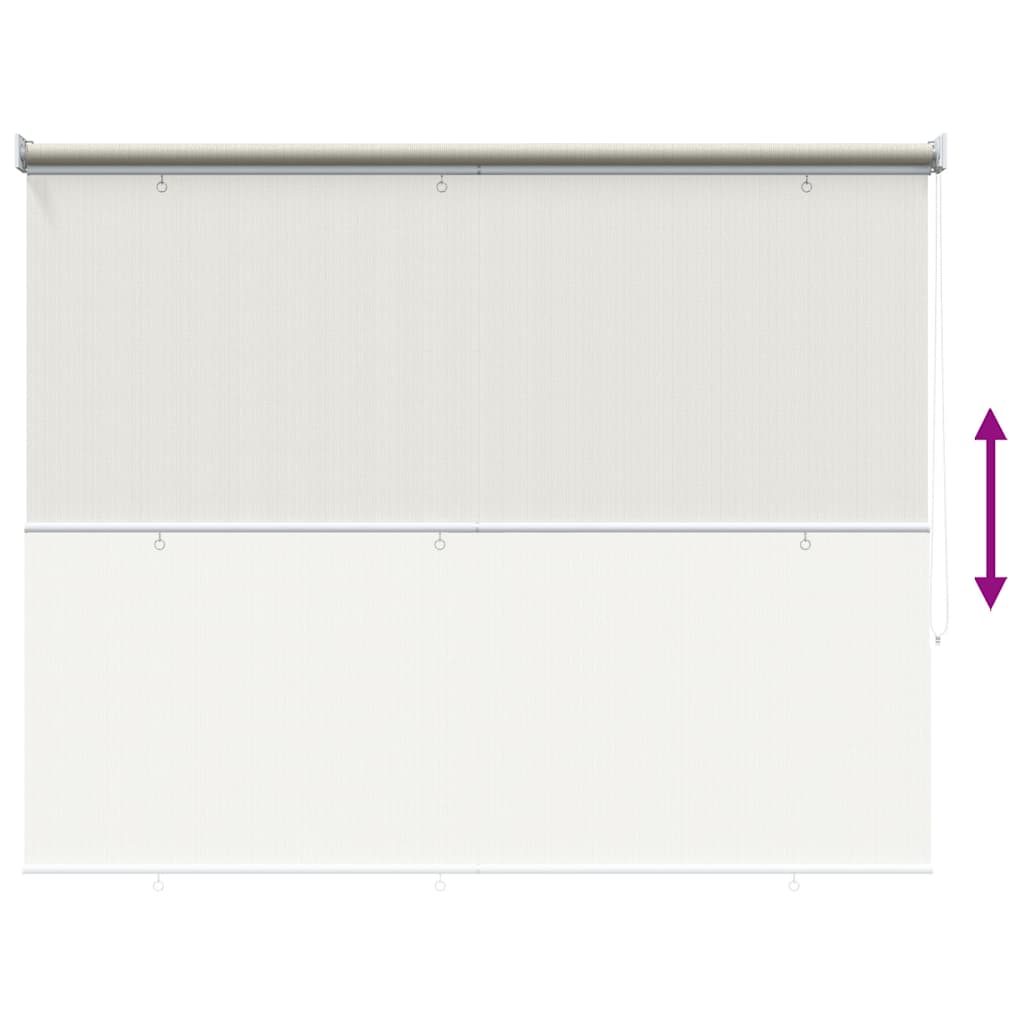 udendørs rullegardin 145 (B) x 140 (H) cm cremefarvet
