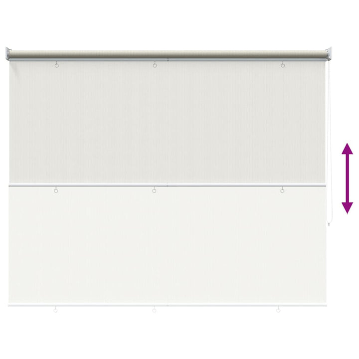 udendørs rullegardin 145 (B) x 140 (H) cm cremefarvet