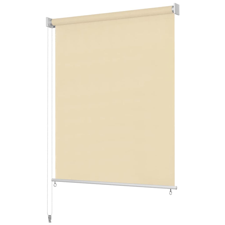 udendørs rullegardin 220 x 140 cm cremefarvet