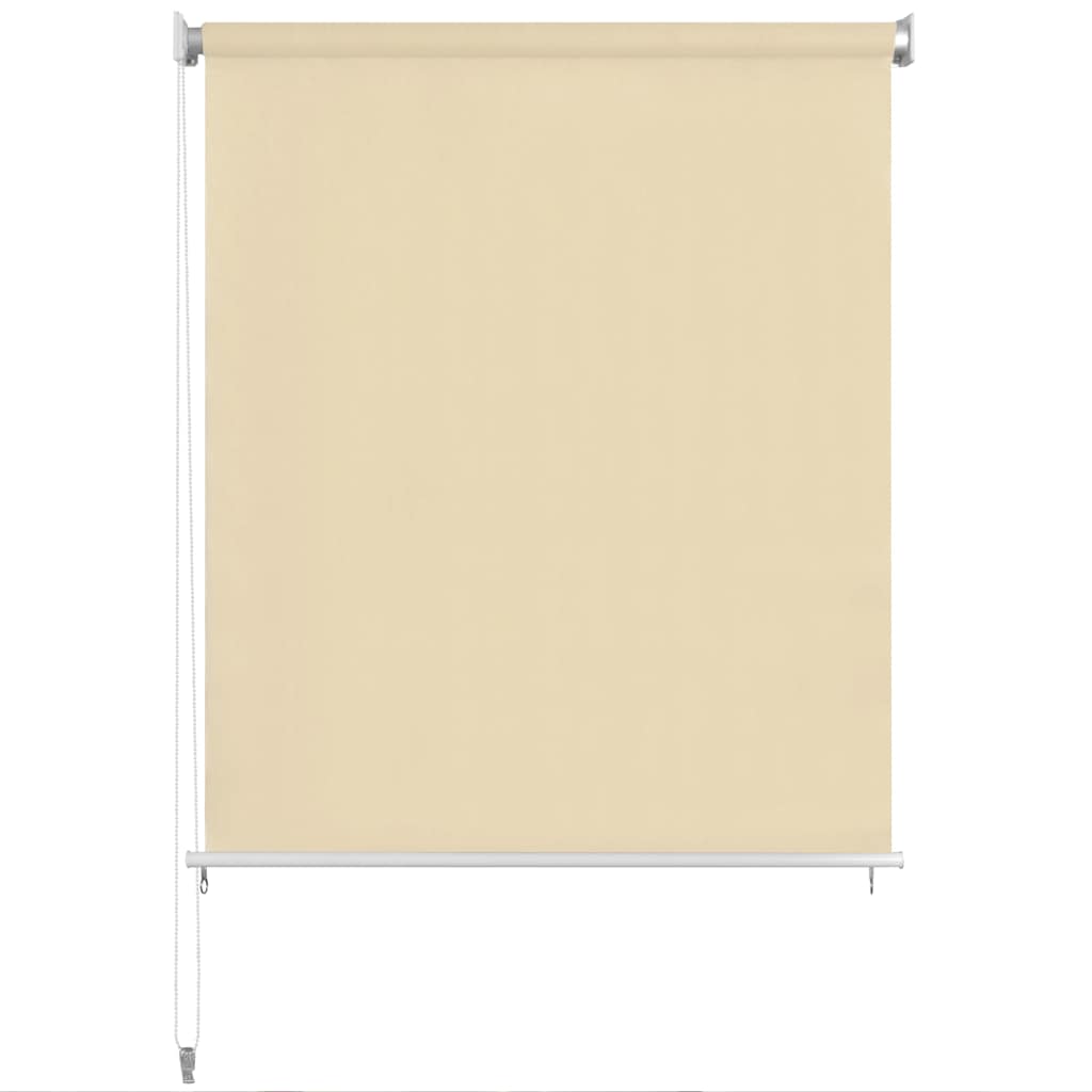 udendørs rullegardin 220 x 140 cm cremefarvet