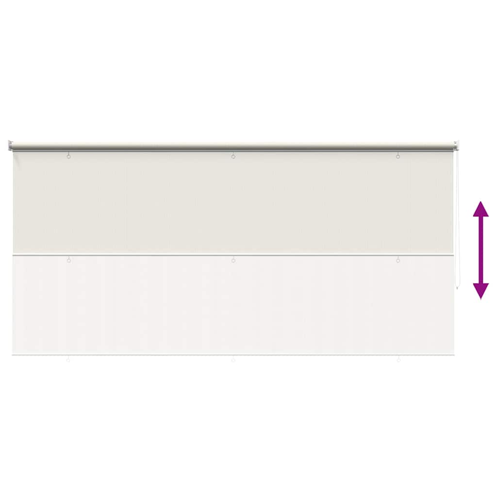 udendørs rullegardin 305 (B) x 140 (H) cm cremefarvet