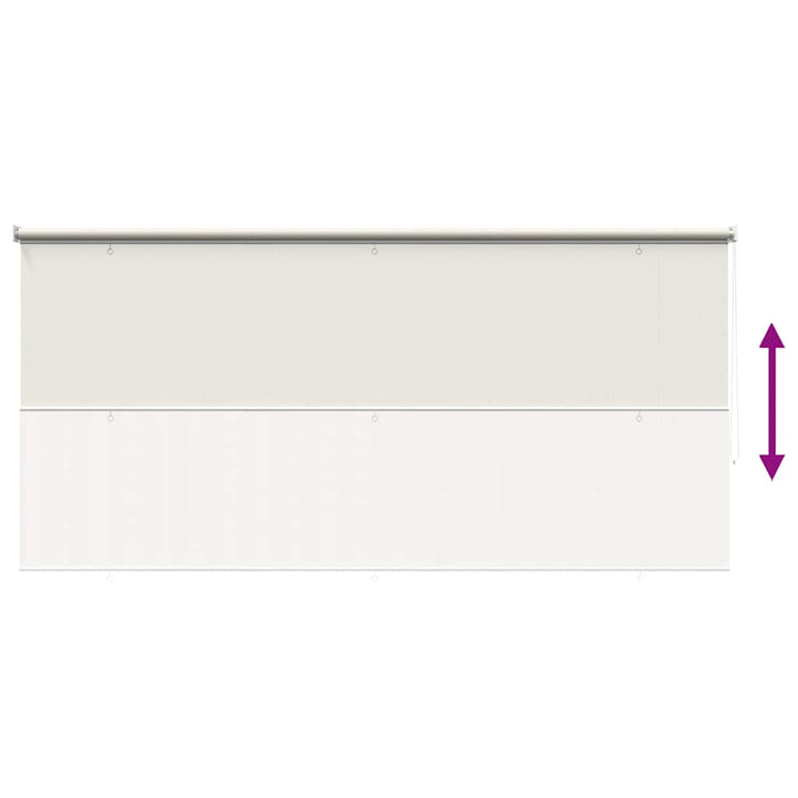 udendørs rullegardin 305 (B) x 140 (H) cm cremefarvet