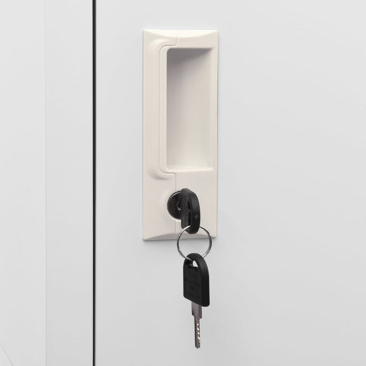 lockerskab med to rum 38x45x180 cm